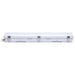 SATCO/NUVO 20W LED 2 Foot Linear Vapor Proof Fixture CCT Selectable 3000K/4000K/5000K Emergency Battery Integrated Microwave Sensor 120-347V (65-838)