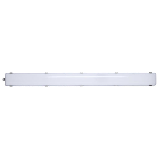 SATCO/NUVO LED 4 Foot Vapor Proof Fixture Wattage/CCT Selectable 40W/50W/60W 3000K/4000K/5000K Emergency Battery Integrated Microwave Sensor 120-347V (65-839)