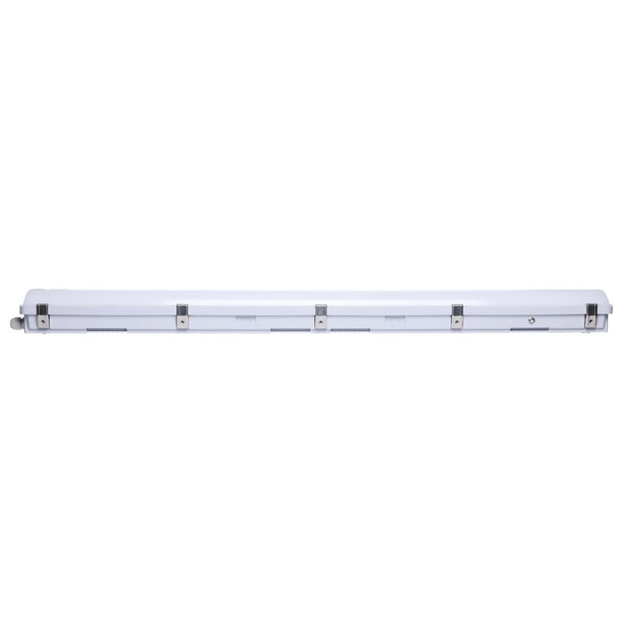 SATCO/NUVO LED 4 Foot Vapor Proof Fixture Wattage/CCT Selectable 40W/50W/60W 3000K/4000K/5000K Emergency Battery Integrated Microwave Sensor 120-347V (65-839)