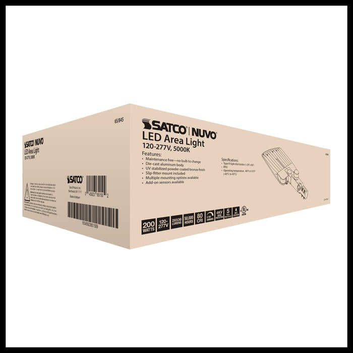 SATCO/NUVO LED Area Light Type III 200W Bronze Finish 5000K 120-277V (65-845)