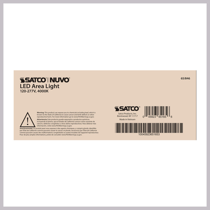 SATCO/NUVO LED Area Light Type III 240W Bronze Finish 4000K 120-277V (65-846)