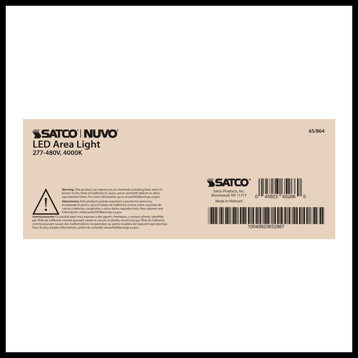 SATCO/NUVO LED Area Light Type III 200W Bronze Finish 4000K 277-480V (65-864)