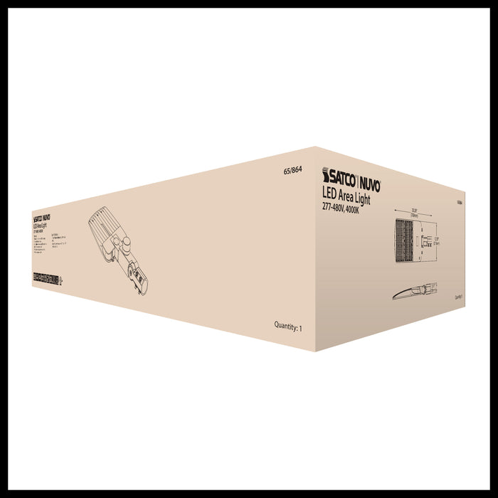 SATCO/NUVO LED Area Light Type III 200W Bronze Finish 4000K 277-480V (65-864)