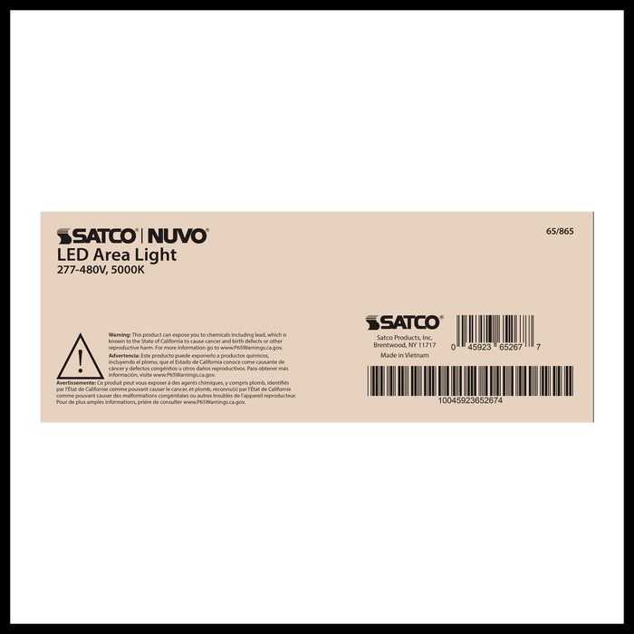 SATCO/NUVO LED Area Light Type III 200W Bronze Finish 5000K 277-480V (65-865)