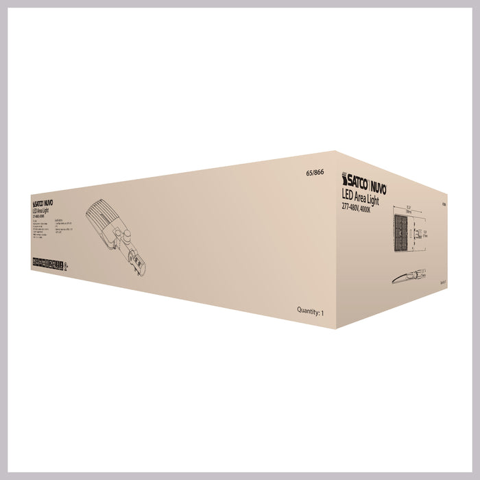 SATCO/NUVO LED Area Light Type III 240W Bronze Finish 4000K 277-480V (65-866)