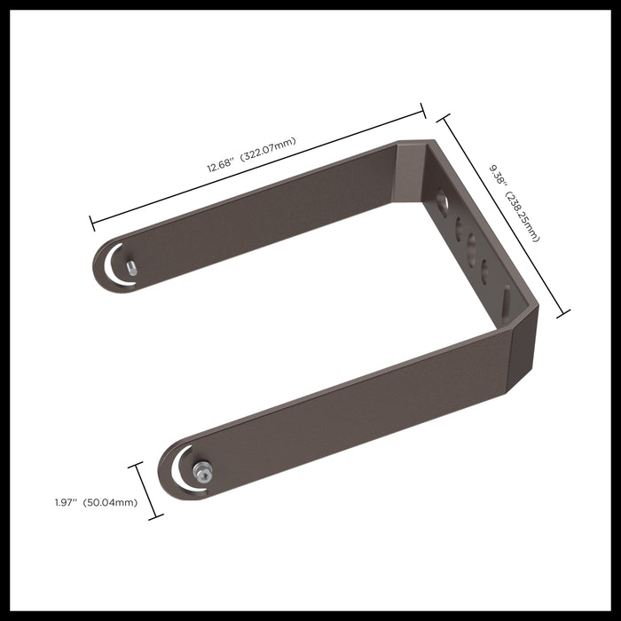 SATCO/NUVO Yoke Mount Bracket Bronze Finish For Use With 100W/150W/200W Area Lights Bronze Finish (65-873)