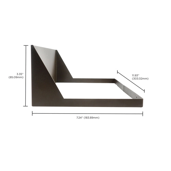 SATCO/NUVO Area Light Cutoff Shield Bronze Finish Only For 200W Fixture (65-878)