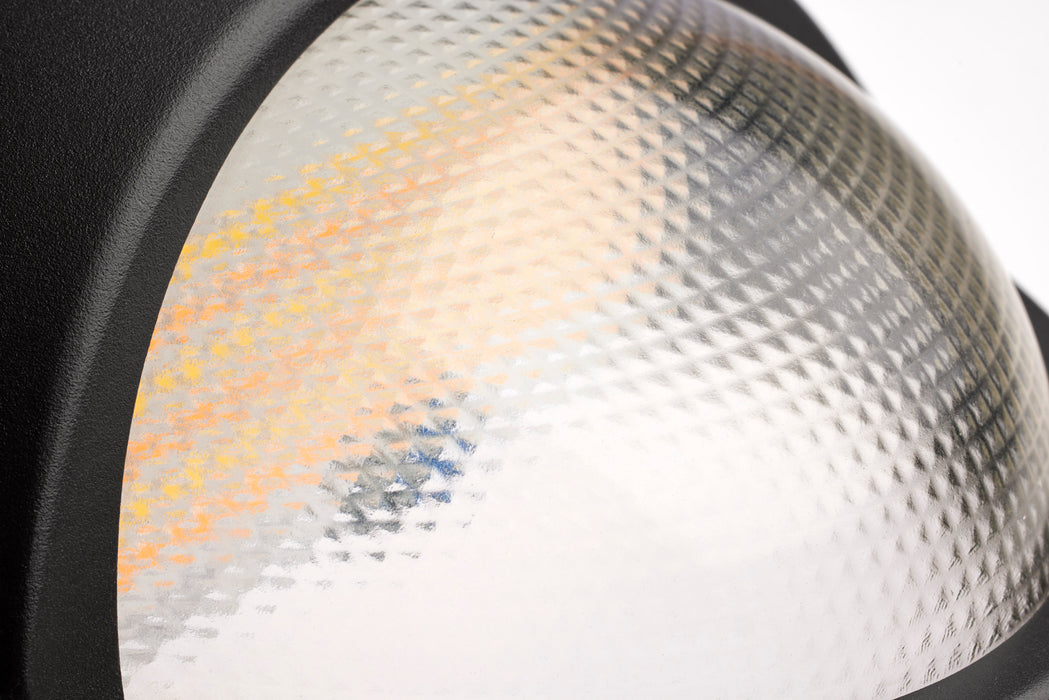 SATCO/NUVO 15W Oval Small Emergency Wall Pack LED CCT Selectable 3500K/4000K/5000K Photocell Black Finish (65-881)