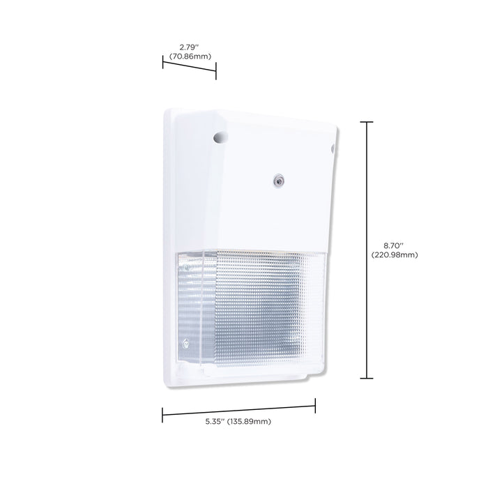 SATCO/NUVO LED Turtle Friendly Small Wall Pack 20W Amber Color White Finish (65-889)