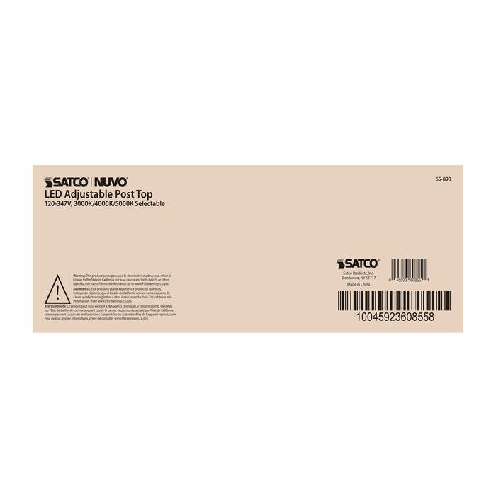 SATCO/NUVO 35W Post Top LED CCT Selectable 3000K/4000K/5000K 120-347V (65-890)