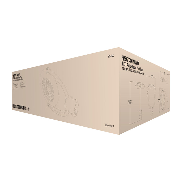 SATCO/NUVO 35W Post Top LED CCT Selectable 3000K/4000K/5000K 120-347V (65-890)