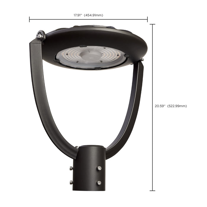 SATCO/NUVO 55W Post Top LED CCT Selectable 3000K/4000K/5000K 120-347V (65-891)