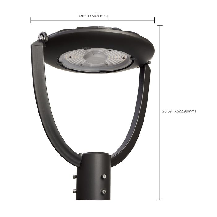 SATCO/NUVO 100W Post Top LED CCT Selectable 3000K/4000K/5000K 120-347V (65-893)