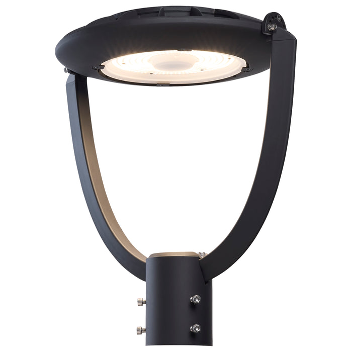 SATCO/NUVO LED Small Post Top Fixture Wattage/CCT Selectable 75W/55W/35W 3000K/4000K/5000K 120-347V Bronze (Q3)