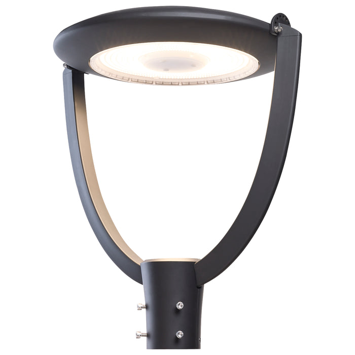 SATCO/NUVO LED Large Post Top Fixture Wattage/CCT Selectable 150W/125W/100W 3000K/4000K/5000K 120-347V Bronze (Q3)