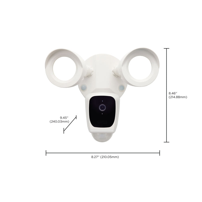SATCO/NUVO Starfish Bullet Smart Security Light With Camera 20W 3000K White Finish 120-277V (65-900R1)
