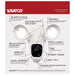 SATCO/NUVO Bullet Outdoor Smart Security Light With Camera Starfish Enabled White Finish (65-900)