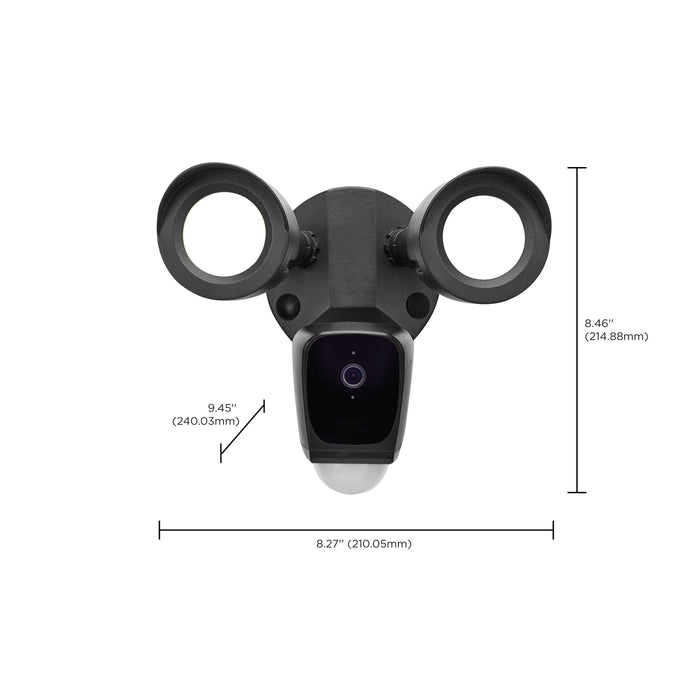 SATCO/NUVO Starfish Bullet Smart Security Light With Camera 20W 3000K Black Finish 120-277V (65-901R1)