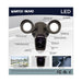 SATCO/NUVO Starfish Bullet Smart Security Light With Camera 20W 3000K Bronze Finish 120-277V (65-902R1)