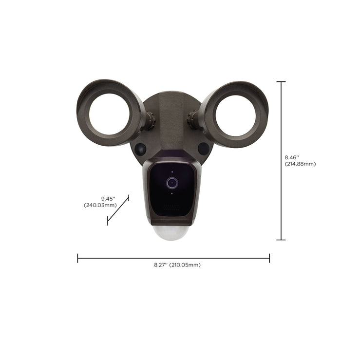 SATCO/NUVO Starfish Bullet Smart Security Light With Camera 20W 3000K Bronze Finish 120-277V (65-902R1)