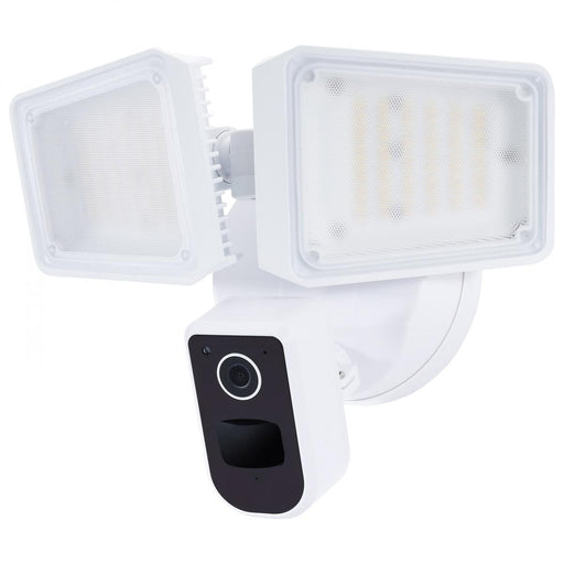 SATCO/NUVO 36W Rectangular Outdoor Smart Security Light With Camera Starfish Enabled Tunable White-White Finish (65-920)