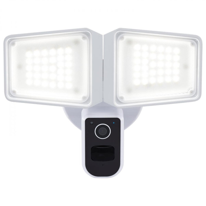 SATCO/NUVO 36W Rectangular Outdoor Smart Security Light With Camera Starfish Enabled Tunable White-White Finish (65-920)