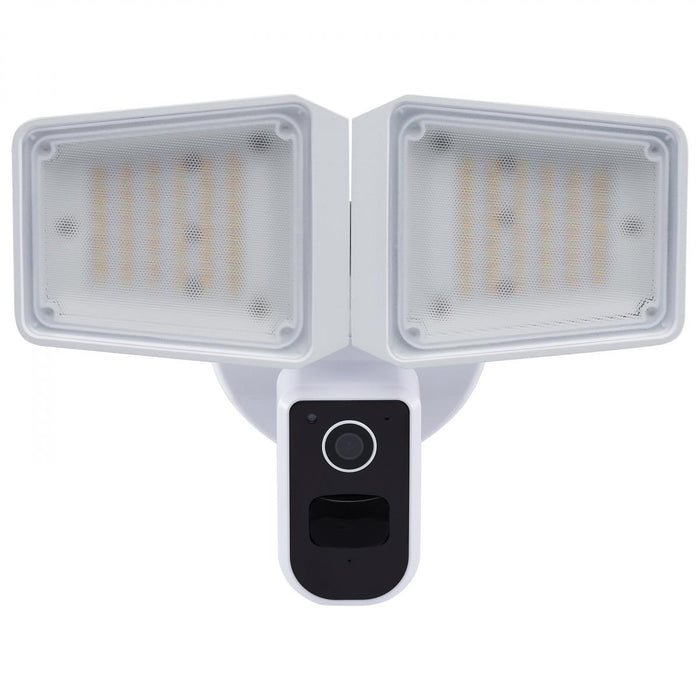 SATCO/NUVO 36W Rectangular Outdoor Smart Security Light With Camera Starfish Enabled Tunable White-White Finish (65-920)