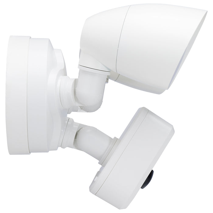 SATCO/NUVO 20W Bullet Outdoor Smart Security Light With Camera Starfish Enabled CCT Selectable 3000K/4000K/5000K White Finish (65-930)