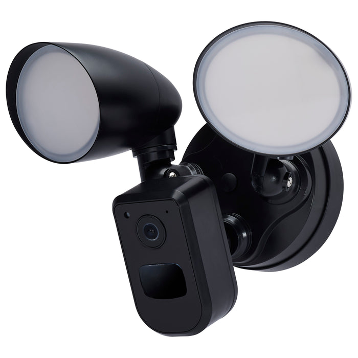 SATCO/NUVO 20W Bullet Outdoor Smart Security Light With Camera Starfish Enabled CCT Selectable 3000K/4000K/5000K Black Finish (65-931)