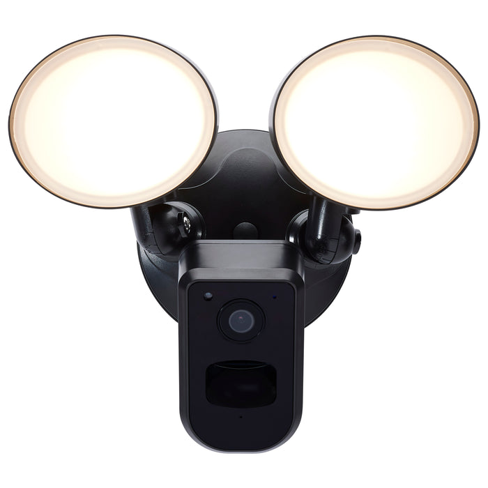 SATCO/NUVO 20W Bullet Outdoor Smart Security Light With Camera Starfish Enabled CCT Selectable 3000K/4000K/5000K Black Finish (65-931)