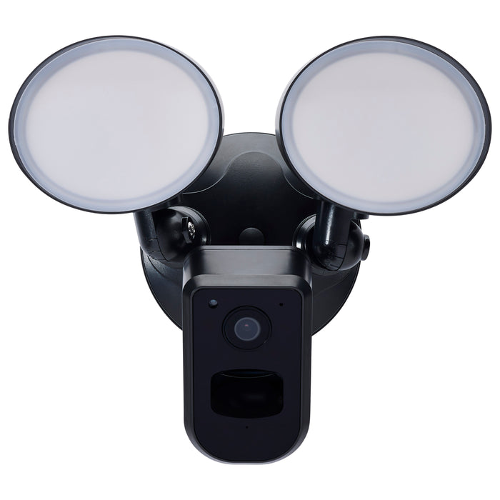 SATCO/NUVO 20W Bullet Outdoor Smart Security Light With Camera Starfish Enabled CCT Selectable 3000K/4000K/5000K Black Finish (65-931)