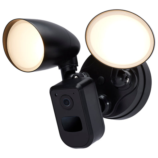 SATCO/NUVO 20W Bullet Outdoor Smart Security Light With Camera Starfish Enabled CCT Selectable 3000K/4000K/5000K Black Finish (65-931)