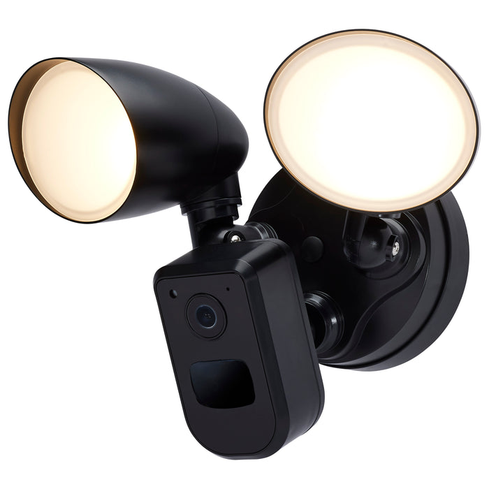 SATCO/NUVO 20W Bullet Outdoor Smart Security Light With Camera Starfish Enabled CCT Selectable 3000K/4000K/5000K Black Finish (65-931)