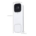 SATCO/NUVO Smart Doorbell Security Camera Wired White With White Chime Starfish Enabled (65-933)