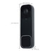 SATCO/NUVO Smart Doorbell Security Camera Wired Black With Black Chime Starfish Enabled (65-934)