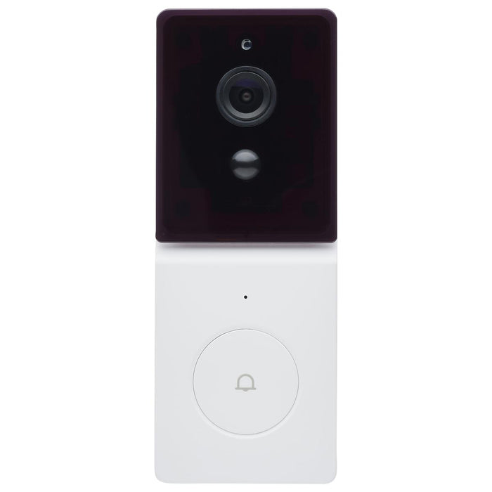 SATCO/NUVO Starfish Smart Doorbell Security Camera White Doorbell With Black Chime (65-935)