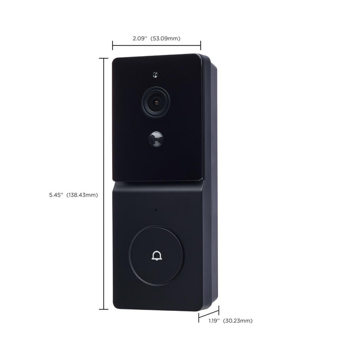 SATCO/NUVO Starfish Smart Doorbell Security Camera Black Finish (65-936)