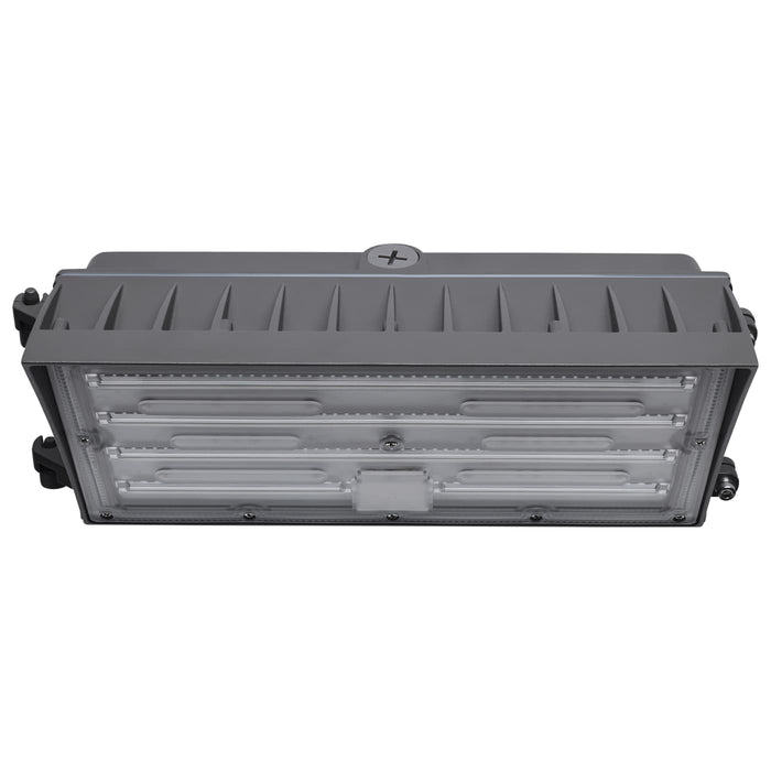 SATCO/NUVO LED Semi Cutoff Wall Pack Wattage/CCT Selectable 45W/60W/80W 3000K/4000K/5000K 80 CRI Dimmable 120-277V Bronze Finish (65-942)