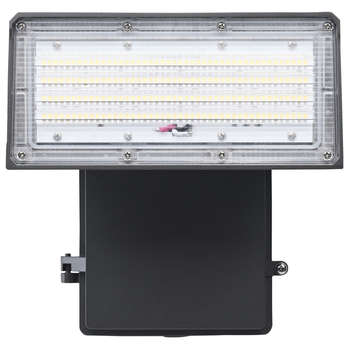 SATCO/NUVO LED Large Wall Pack Wattage/CCT Selectable 45W/60W/80W 3000K/4000K/5000K 80 CRI Dimmable 120-277V Bronze Finish (65-944)