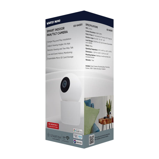 SATCO/NUVO Starfish Smart Indoor Pan And Tilt Camera White Finish (65-945R1)