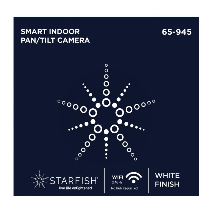 SATCO/NUVO Starfish Smart Indoor Pan And Tilt Camera White Finish (65-945)