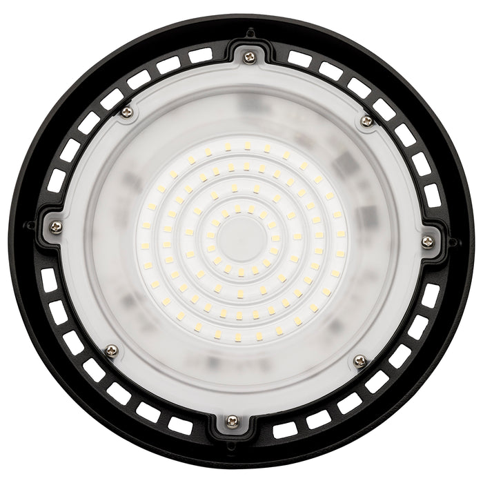 SATCO/NUVO 60W Hi-Pro Shop Light With Plug 8 Inch 3000K Black Finish 120V (65-960)