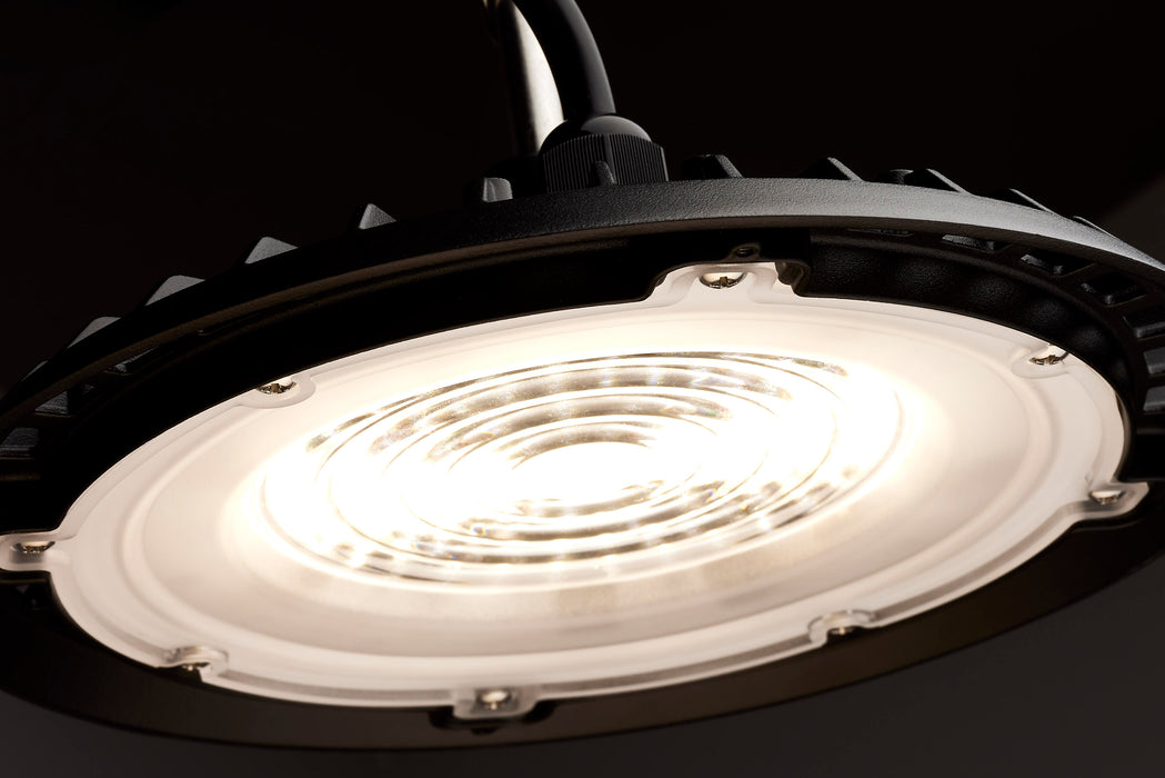 SATCO/NUVO 60W Hi-Pro Shop Light With Plug 8 Inch 3000K Black Finish 120V (65-960)