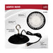 SATCO/NUVO 60W Hi-Pro Shop Light With Plug 8 Inch 3000K Black Finish 120V (65-960)