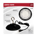 SATCO/NUVO 60W Hi-Pro Shop Light With Plug 8 Inch 4000K Black Finish 120V (65-961)