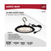 SATCO/NUVO 60W Hi-Pro Shop Light With Plug 8 Inch 5000K Black Finish 120V (65-962)
