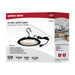 SATCO/NUVO 60W Hi-Pro Shop Light With Plug 8 Inch 5000K Black Finish 120V (65-962)