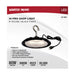 SATCO/NUVO 80W Hi-Pro Shop Light With Plug 8 Inch 3000K Black Finish 120V (65-963)