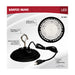 SATCO/NUVO 80W Hi-Pro Shop Light With Plug 8 Inch 3000K Black Finish 120V (65-963)