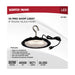 SATCO/NUVO 80W Hi-Pro Shop Light With Plug 8 Inch 4000K Black Finish 120V (65-964)